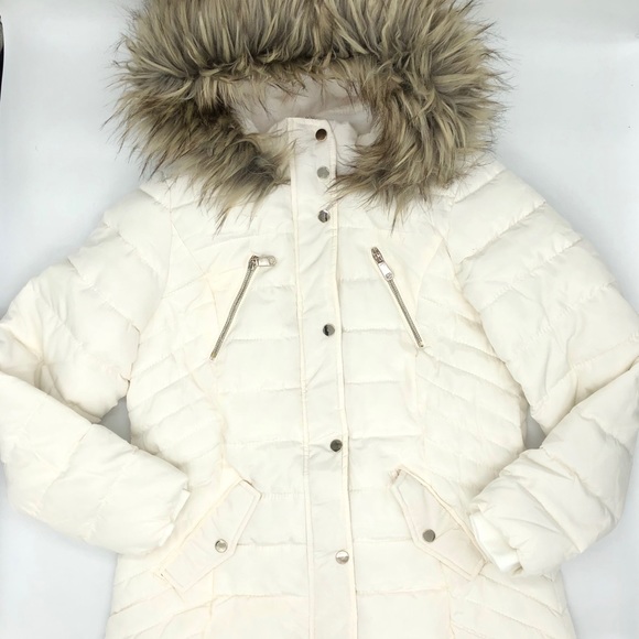 F&F Jackets & Coats Fur Lined Padded Jacket With Hood Water